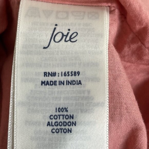 Joie Bondi Cotton Tiered Style JE6001PR Tea‎ Rose Size M Dress - Picture 6 of 7